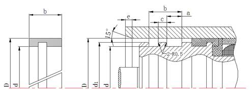 孔用導(dǎo)向環(huán)(導(dǎo)向帶)DFA截面結(jié)構(gòu)圖 孔用導(dǎo)向環(huán)(導(dǎo)向帶)DFA截面結(jié)構(gòu)圖