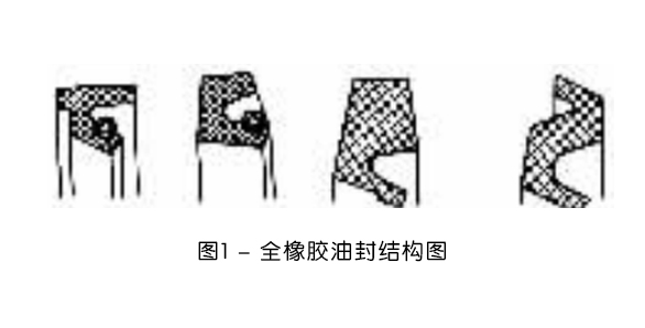 全橡膠油封結構圖