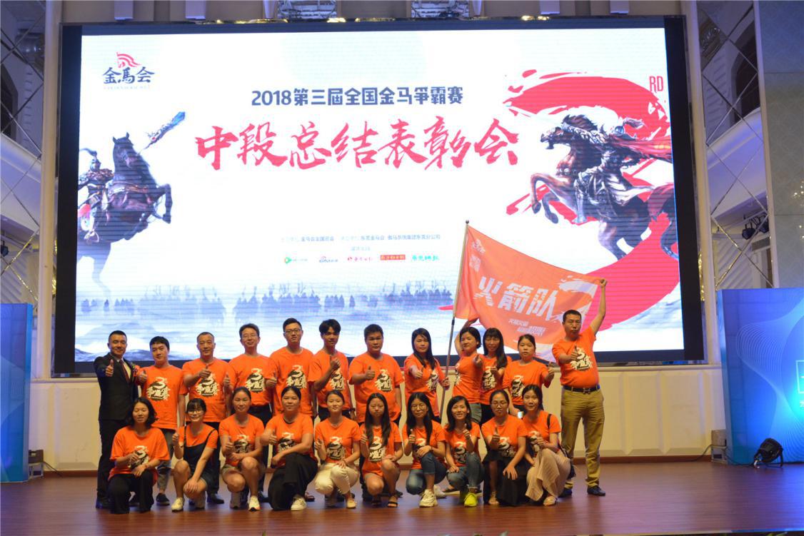 第三屆全國金馬爭霸賽現(xiàn)場：“火箭戰(zhàn)隊”團隊風(fēng)采合照