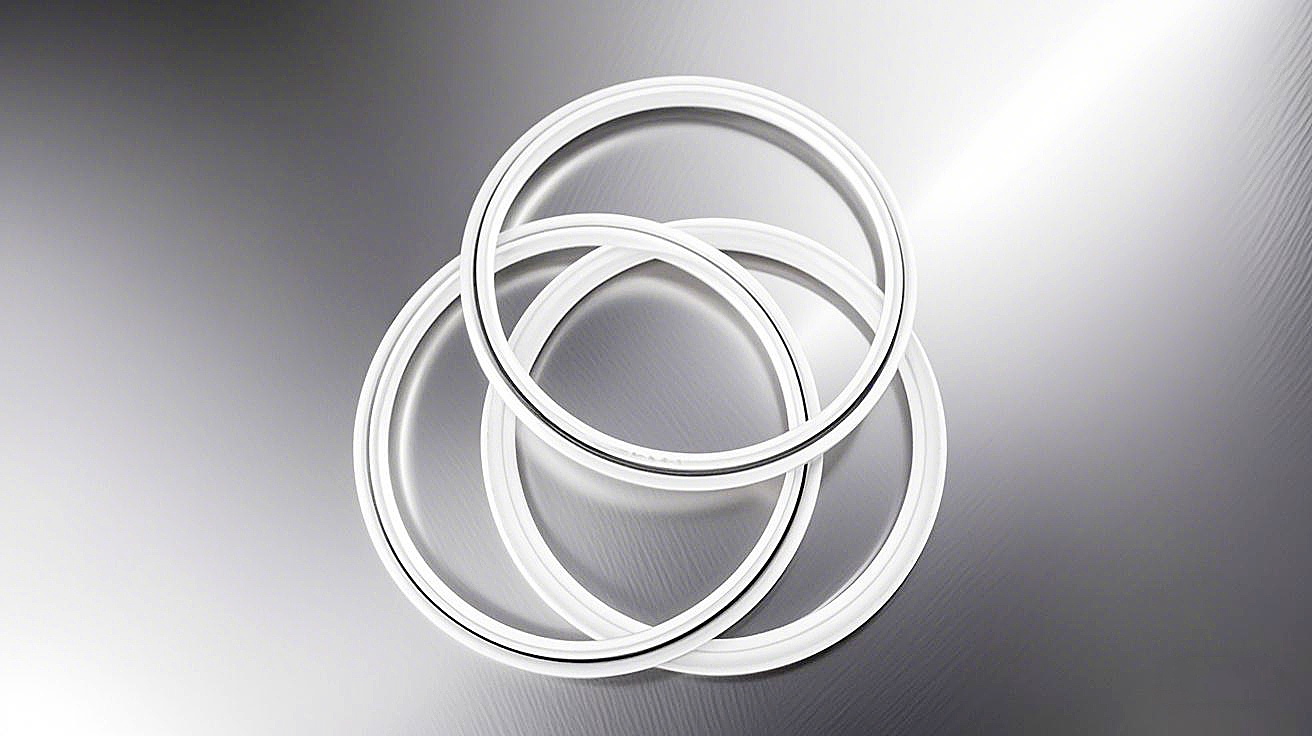 彈簧四氟密封環(huán) - 由四氟（聚四氟乙烯，PTFE） 橡膠制品，用液壓等設(shè)備中。