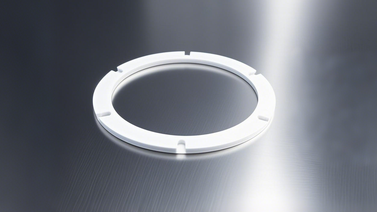 四氟六片密封件 - 由聚四氟乙烯的造的密封件，化工行業(yè)、設(shè)備是造粒機(jī)。