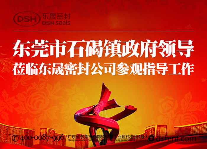 東莞市石碣鎮政府領導一行蒞臨東晟密封公司總部參觀指導工作