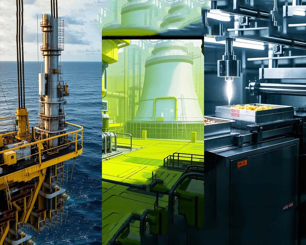 食品機械到核電設備案例丨O形密封圈材料及介質指南！