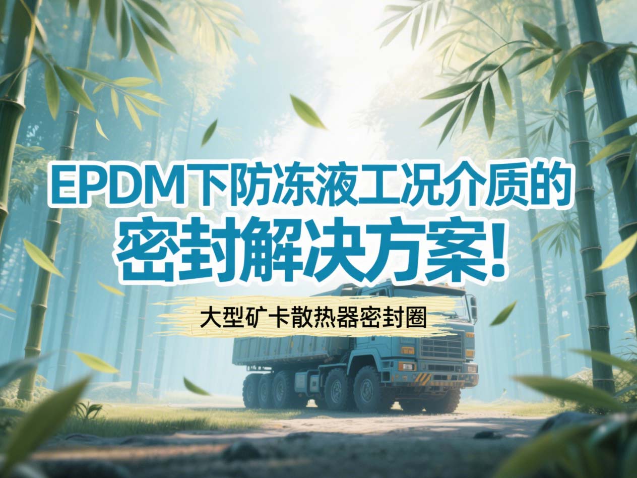 大型礦卡散熱器密封圈 ? EPDM下防凍液工況介質的密封解決方案！