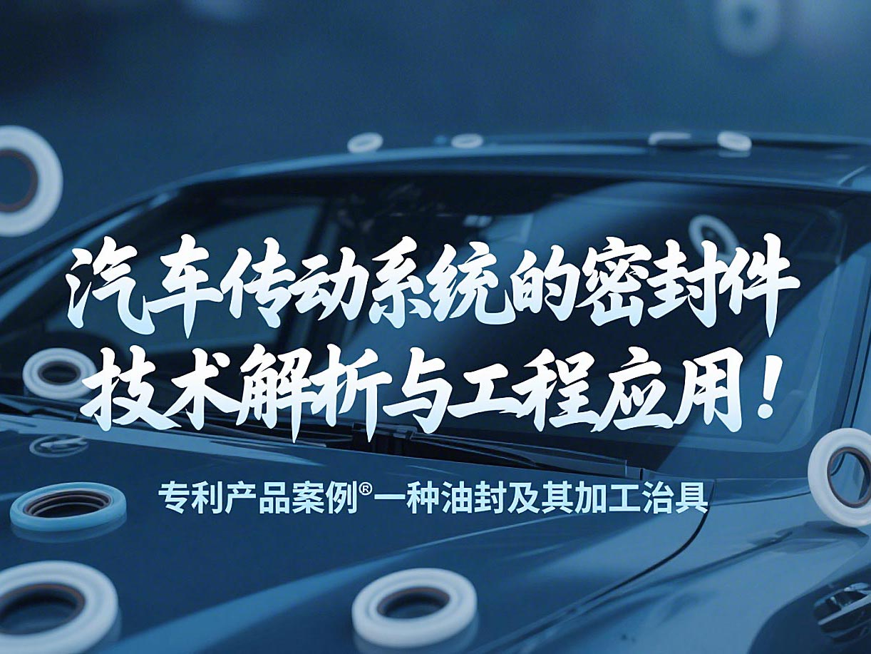 專利產品案例 ? 一種油封及其加工治具:汽車傳動系統的密封件技術解析與工程應用!