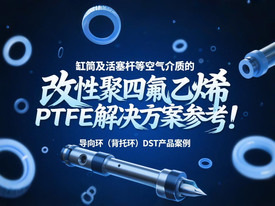 導(dǎo)向環(huán)（背托環(huán)）DST產(chǎn)品案例 ? 缸筒及活塞桿等空氣介質(zhì)的改性聚四氟乙烯PTFE解決方案參考！