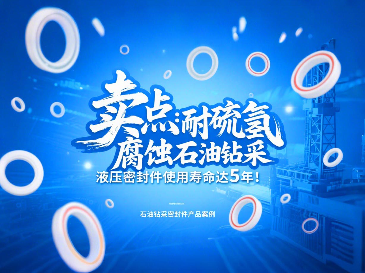 賣點(diǎn)?:耐硫化氫腐蝕!石油鉆采液壓密封件使用壽命達(dá)5年!