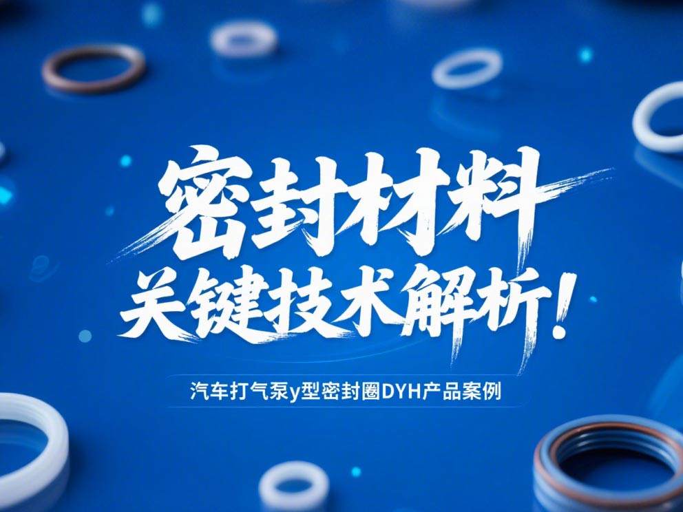 汽車打氣泵y型密封圈DYH產品案例 ? 密封材料改性關鍵技術解析！
