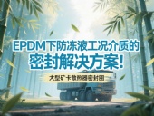 大型礦卡散熱器密封圈 ? EPDM下防凍液工況介質的密封解決方案！
